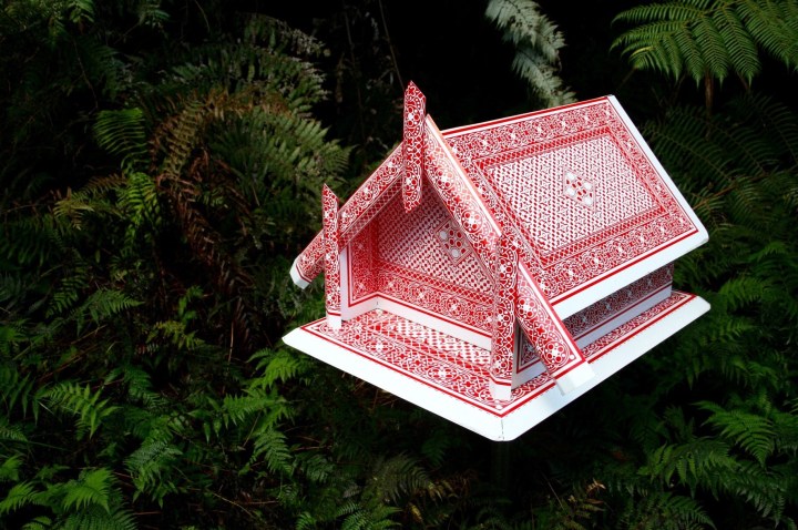 Whare by Neil Dawson, June 2010 at Brick Bay Sculpture Trail, Matakana, New Zealand