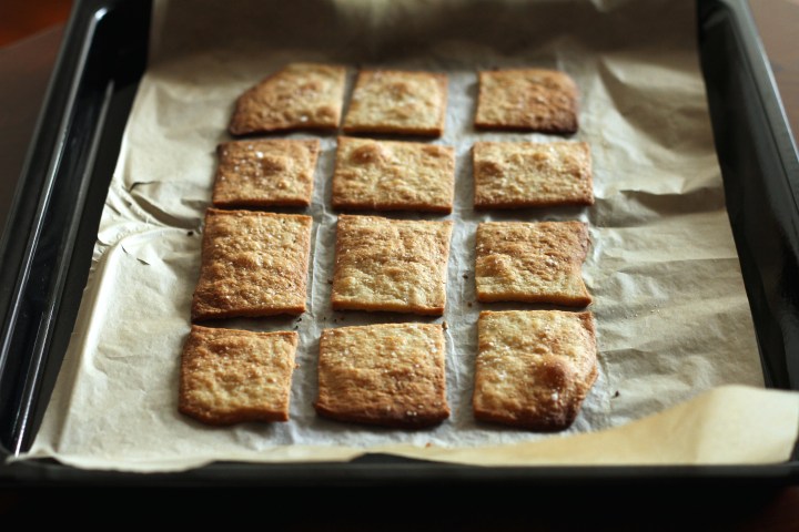 Olive oil and sea salt crackers