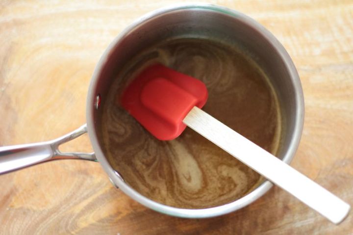 Butter and maple syrup - melted together to pour over the granola