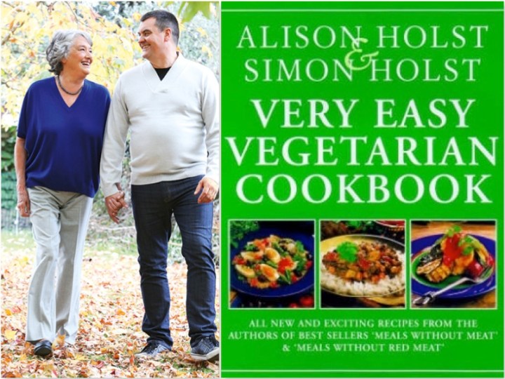 Alison and Simon Holst and their book Very Easy Vegetarian