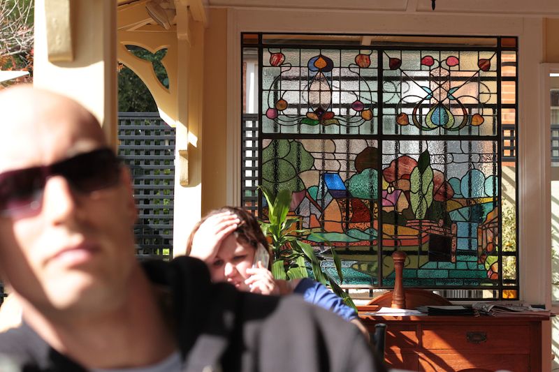 Stained glass window, Cafe Valetta, Toowoomba