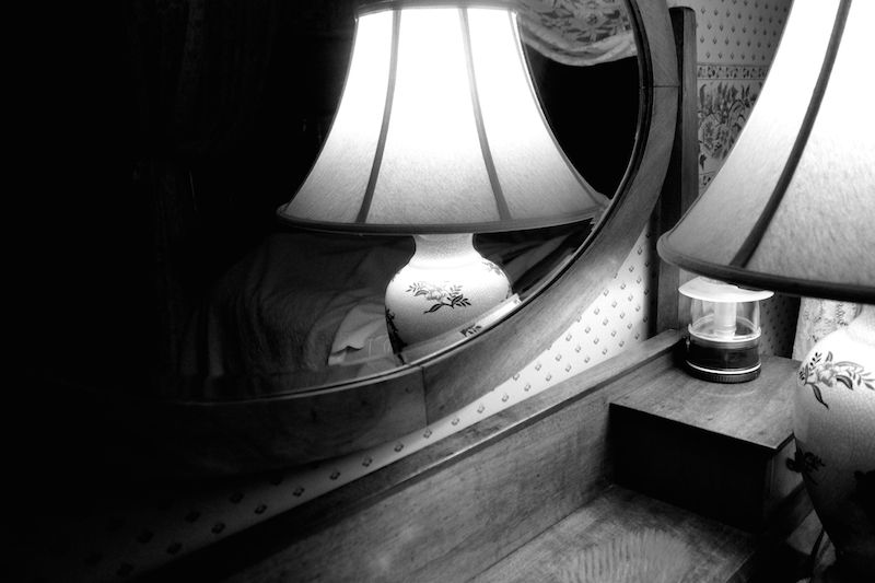 Antique lamp in our room at Vacy Hall, Toowoomba