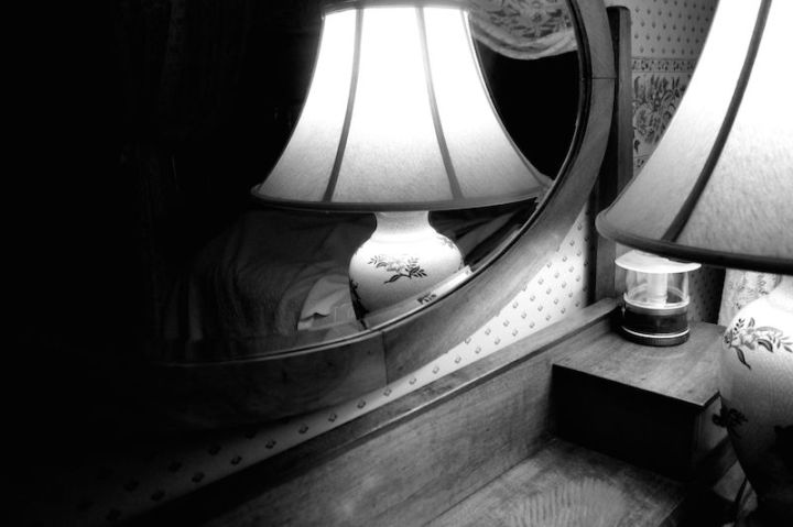 Antique lamp in our room at Vacy Hall, Toowoomba