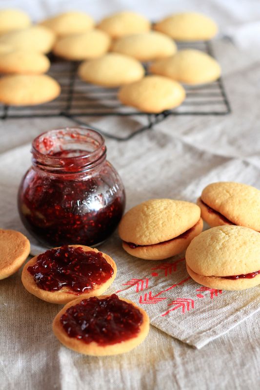 Nana's Kisses, a delectable cookie, light, sweet and jammy