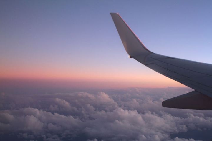 On the homeward stretch, flight back to Brisbane, May 2014