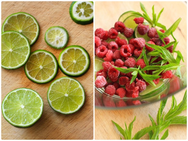 Raspberries and lime - Cocospritz cocktail_Fotor_Collage