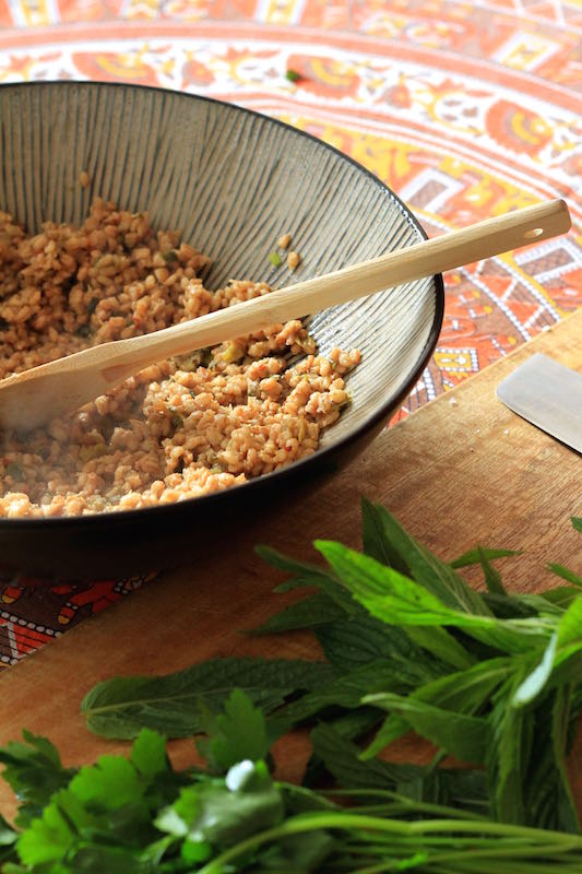Cooked pearl barley, cooling