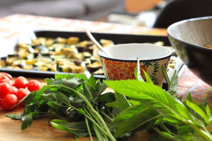 Ingredients for Mediterranean Barley Salad