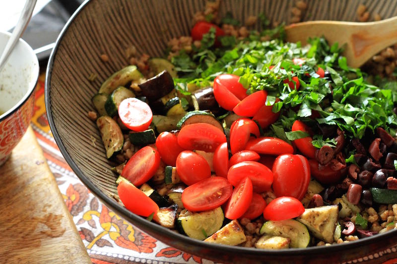 Summer food - Mediterranean Barley Salad