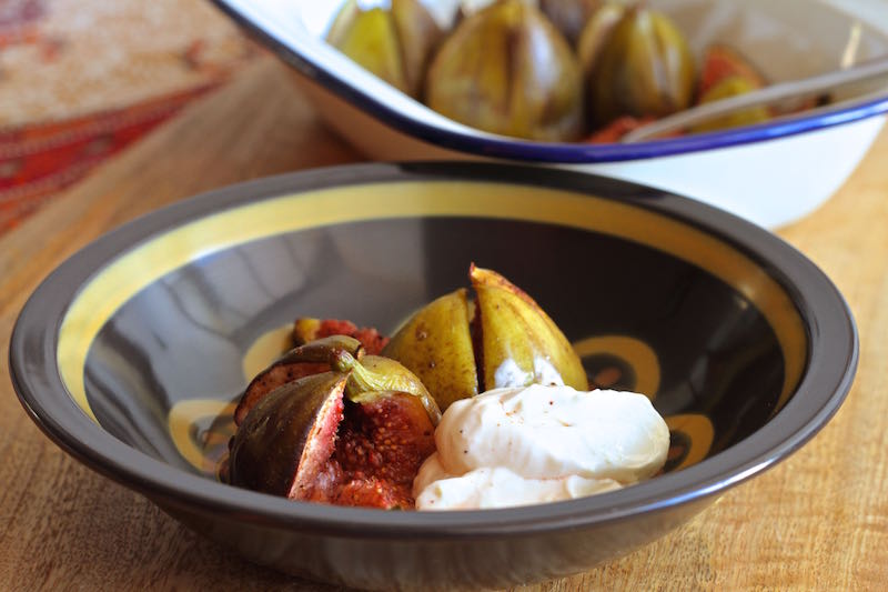 Roasted figs with lemon scented labneh 3