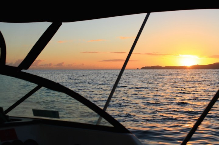 Out fishing at sunrise - Doubtless Bay, Far North, New Zealand