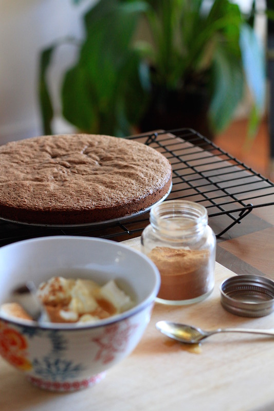 Gluten free chocolate cake - with almond and buckwheat flour