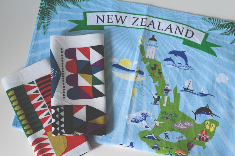 New linen tea towels - Kiwiana and Marimekko