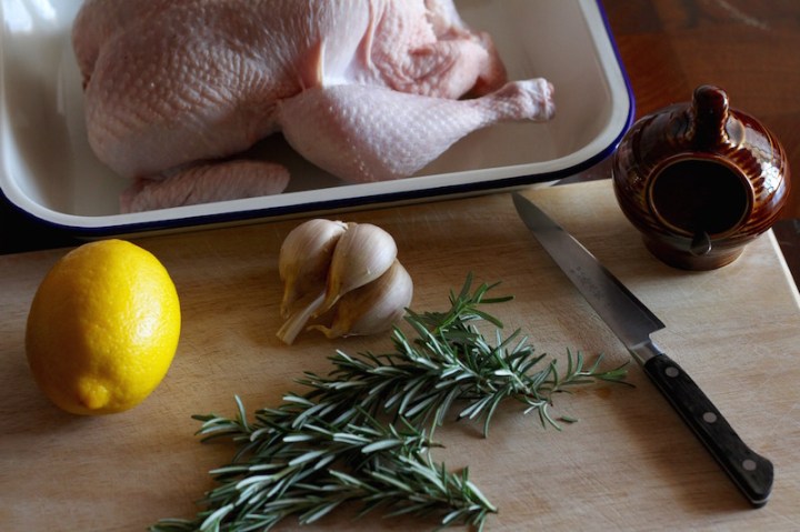Roast Chicken with Rosemary, Lemon and Garlic