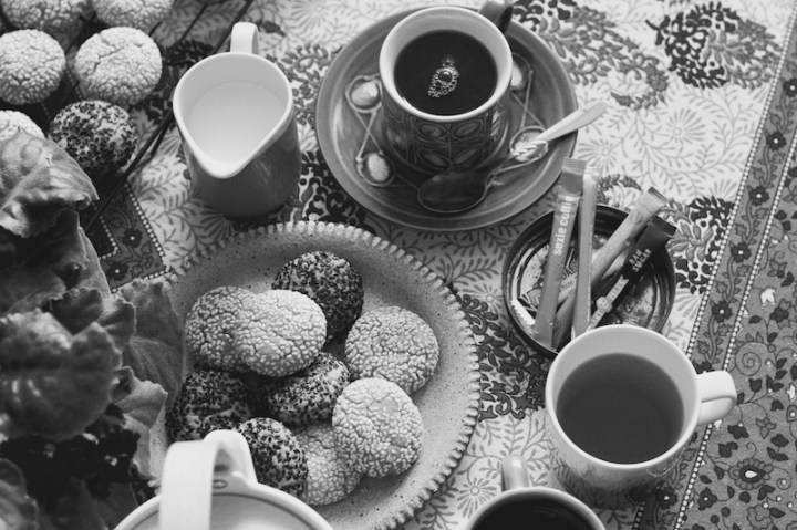 Tahnini Cookies for afternoon tea - monotone