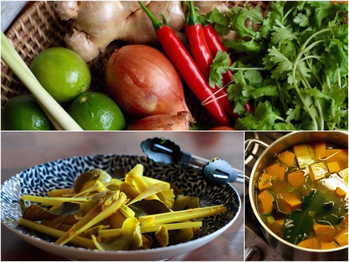 Thai Pumpkin Soup with Lemongrass, Chilli and Coconut