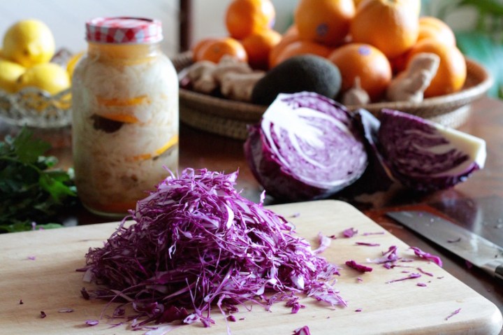 Winter detox salad with pickled fennel, avocado and grapefruit