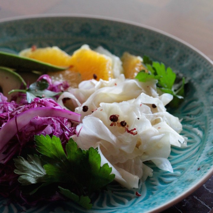 Pickled fennel, grapefruit and avocado - winter detox salad 3