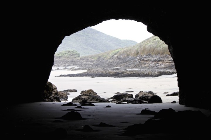 The cave at Te Henga, Bethells Beach, Auckland 2014