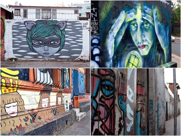 Bellavista street art, Santiago Chile