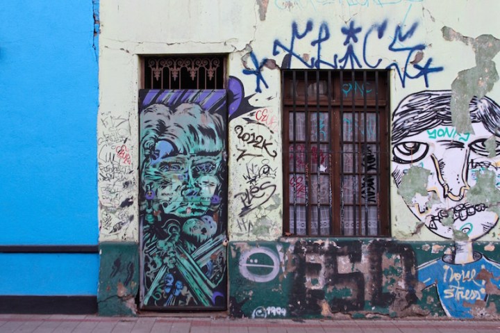 Street art in Barrio Bellavista, Santiago de Chile