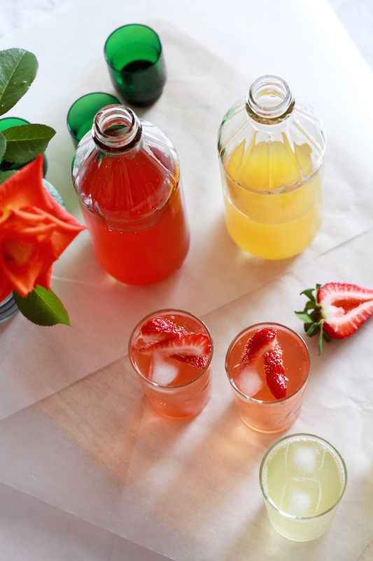 Strawberry & Peppercorn Shrub with Pineapple & Chilli Shrub