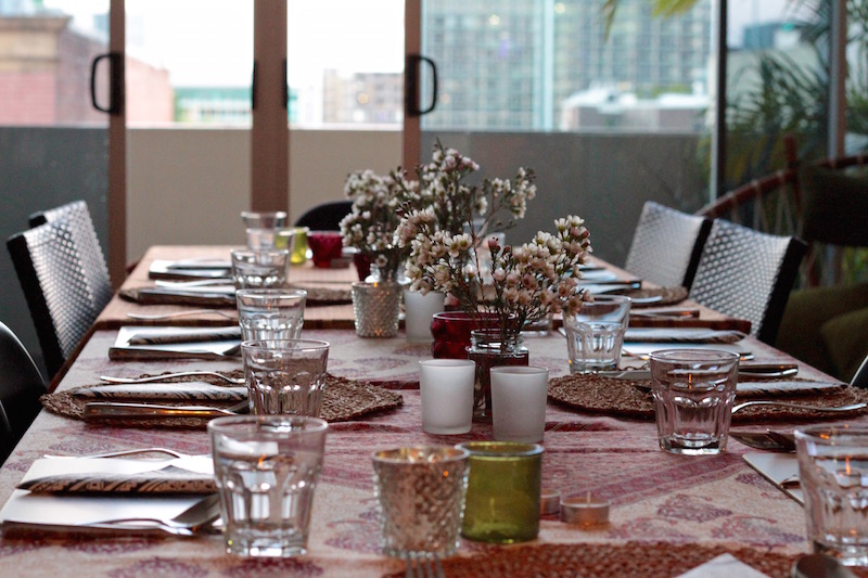 Dinner party for my 40th birthday, August 2016