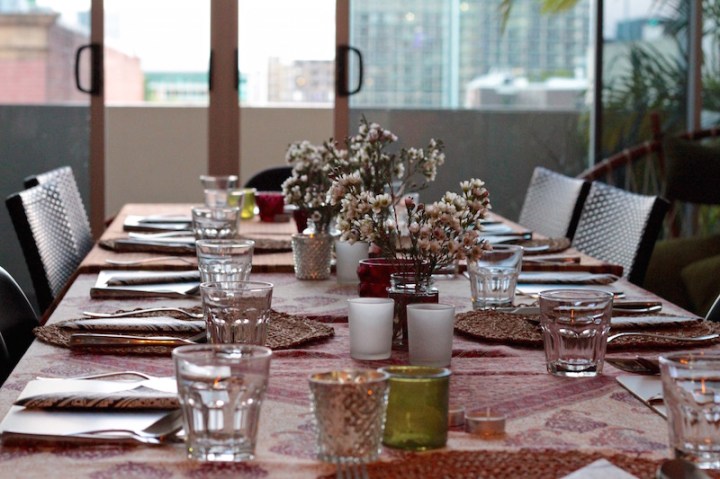 Dinner party for my 40th birthday, August 2016