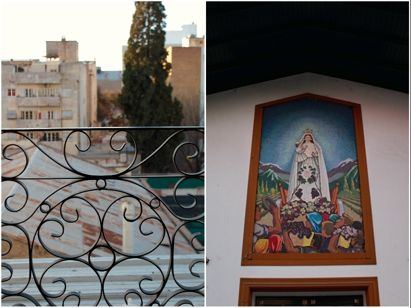 View from balcony and the Virgin of Carrodilla