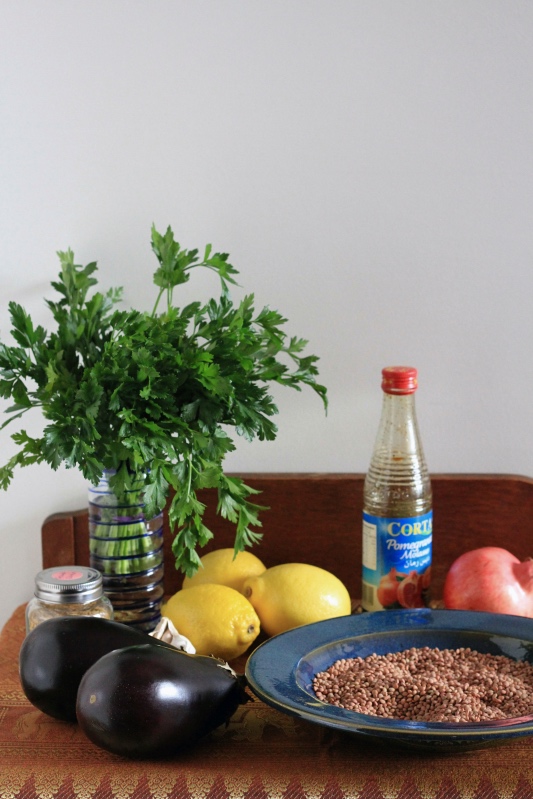 Palestinian Lentil and Aubergine Stew