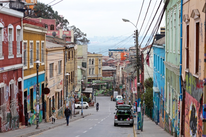 Colour and art everywhere in Valparaiso