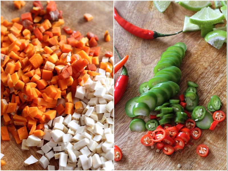 Turmeric, horseradish, chilli and lime 