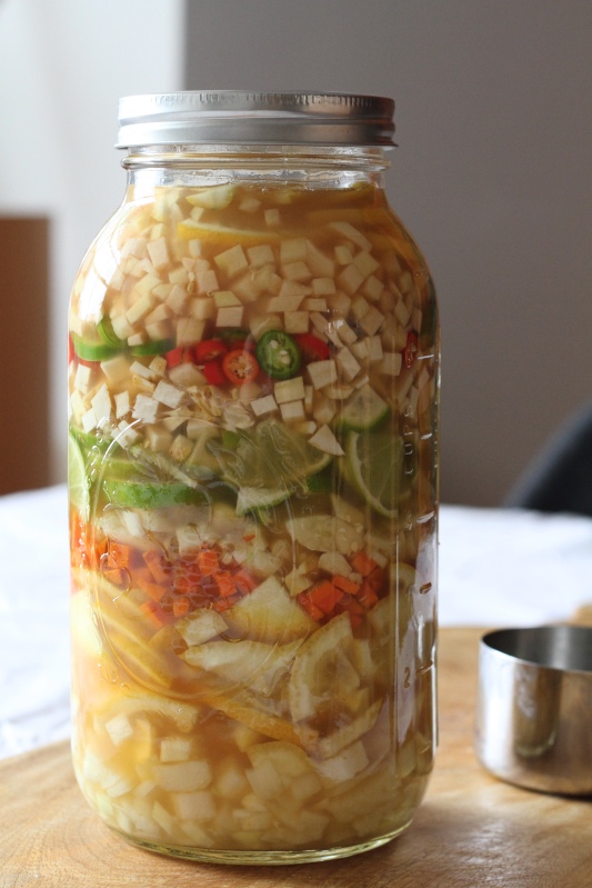 Making Fire Cider - winter herbal health tonic for the immune system