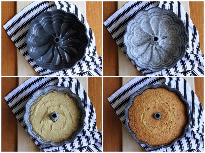 Prepping your bundt tin properly is the key to successful bundt cakes